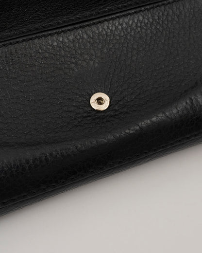 2000s CHLOE Black Lily Zip Wallet