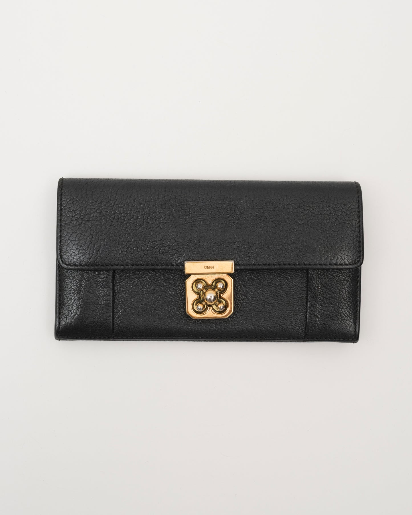 2000s CHLOE Black Elise Long Wallet