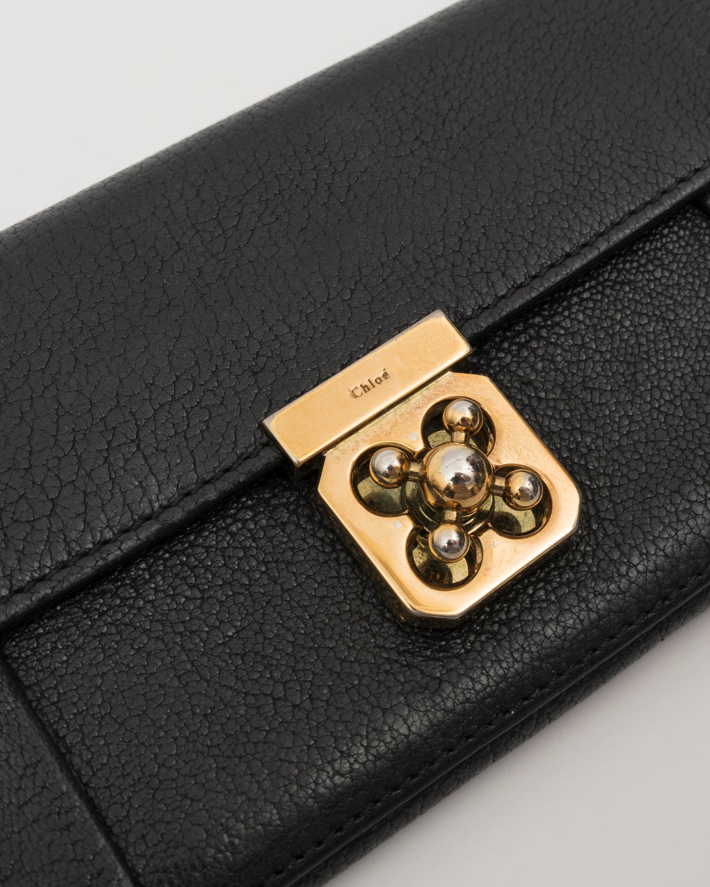 2000s CHLOE Black Elise Long Wallet