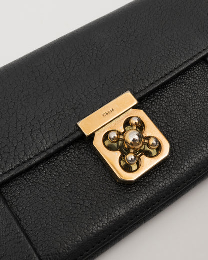 2000s CHLOE Black Elise Long Wallet