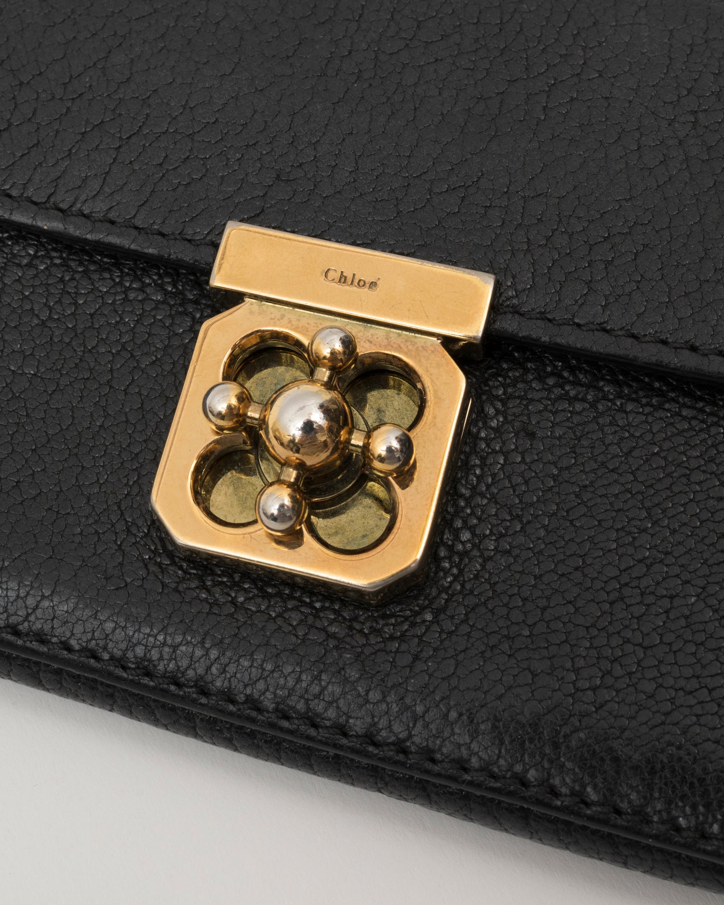 2000s CHLOE Black Elise Long Wallet