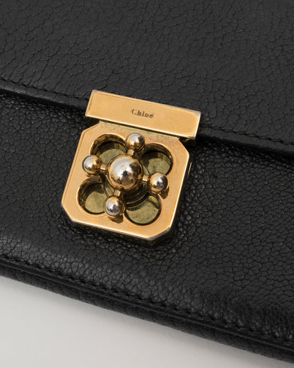2000s CHLOE Black Elise Long Wallet