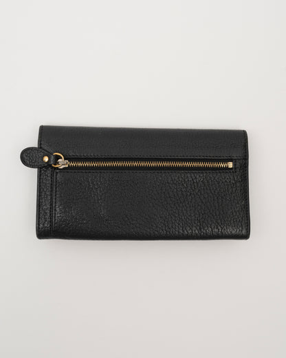 2000s CHLOE Black Elise Long Wallet