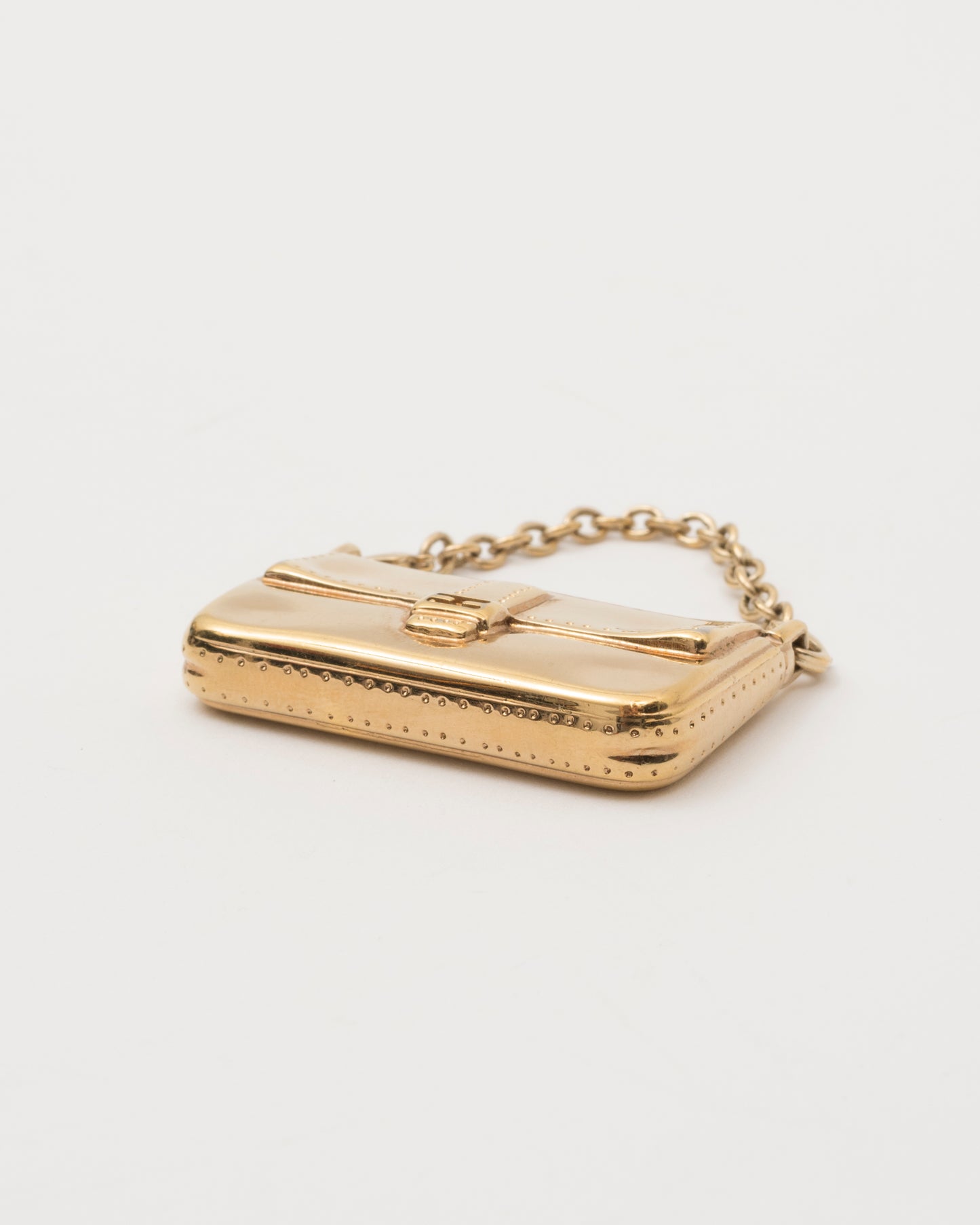 90s FENDI Gold Baguette Charm