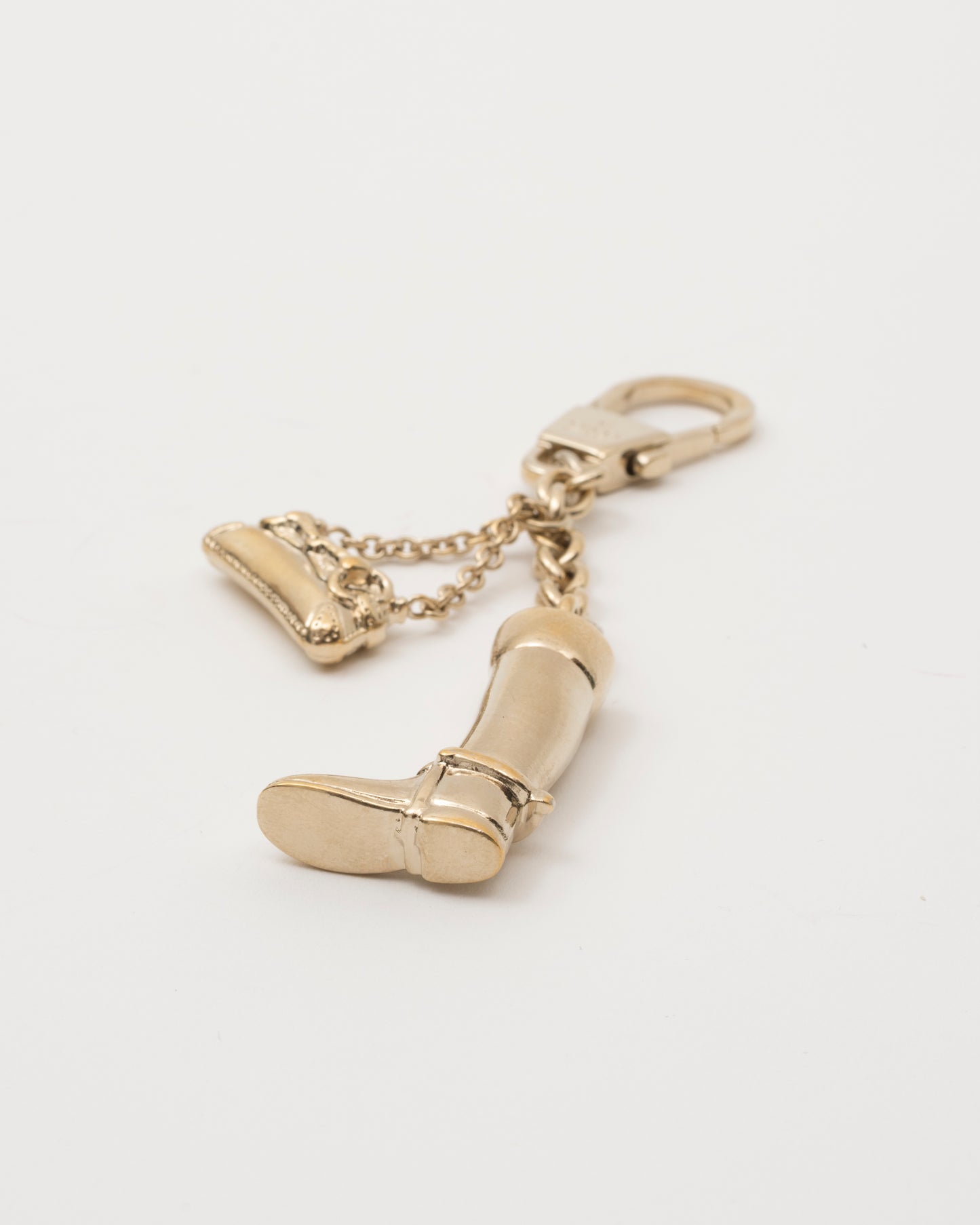 90s GUCCI Tom Ford Era Gold Boot & Bag Key/Bag Charm
