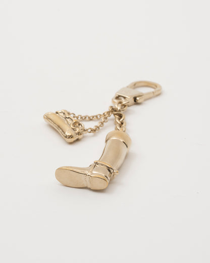 90s GUCCI Tom Ford Era Gold Boot & Bag Key/Bag Charm