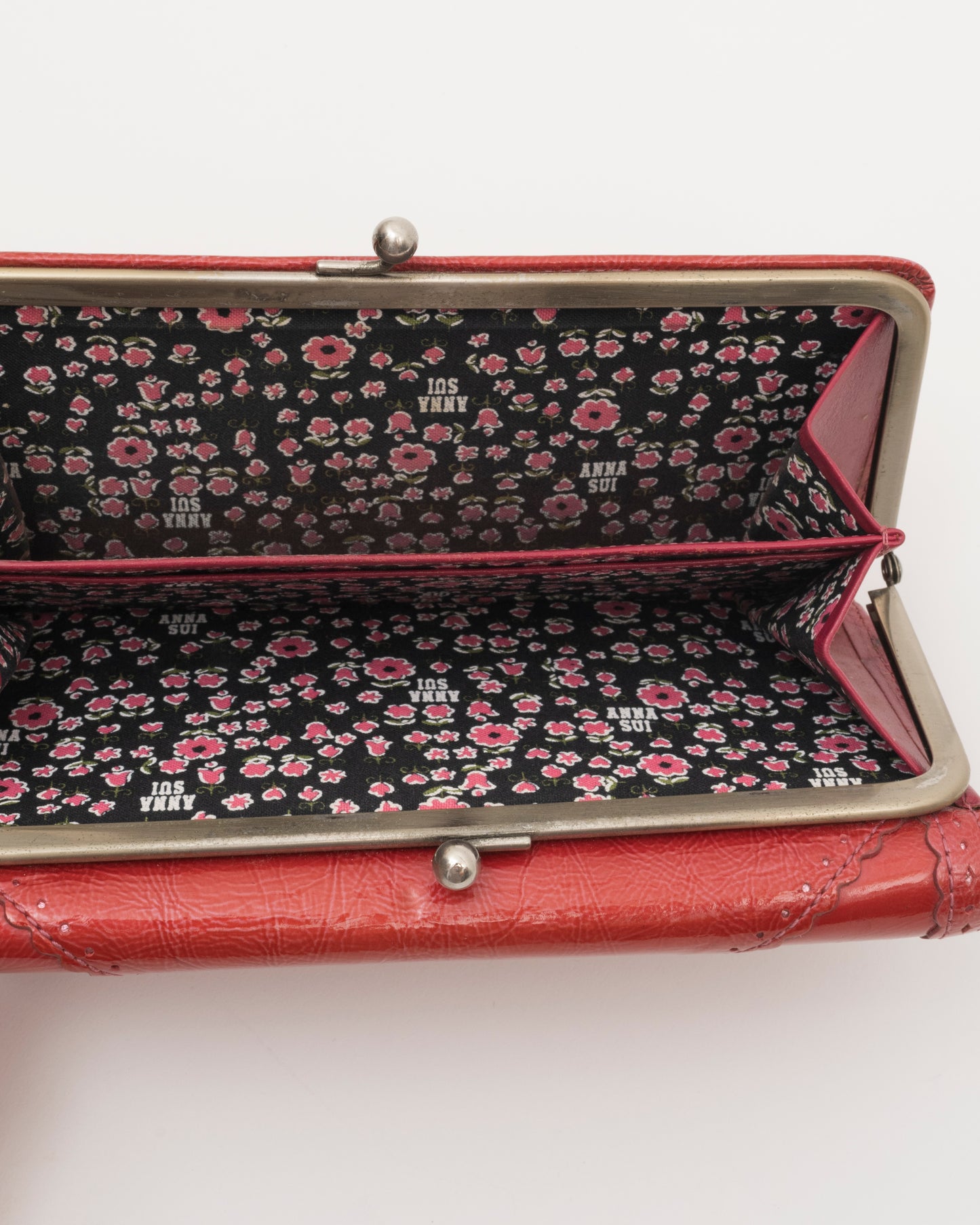 2000s ANNA SUI Red Butterfly Wallet