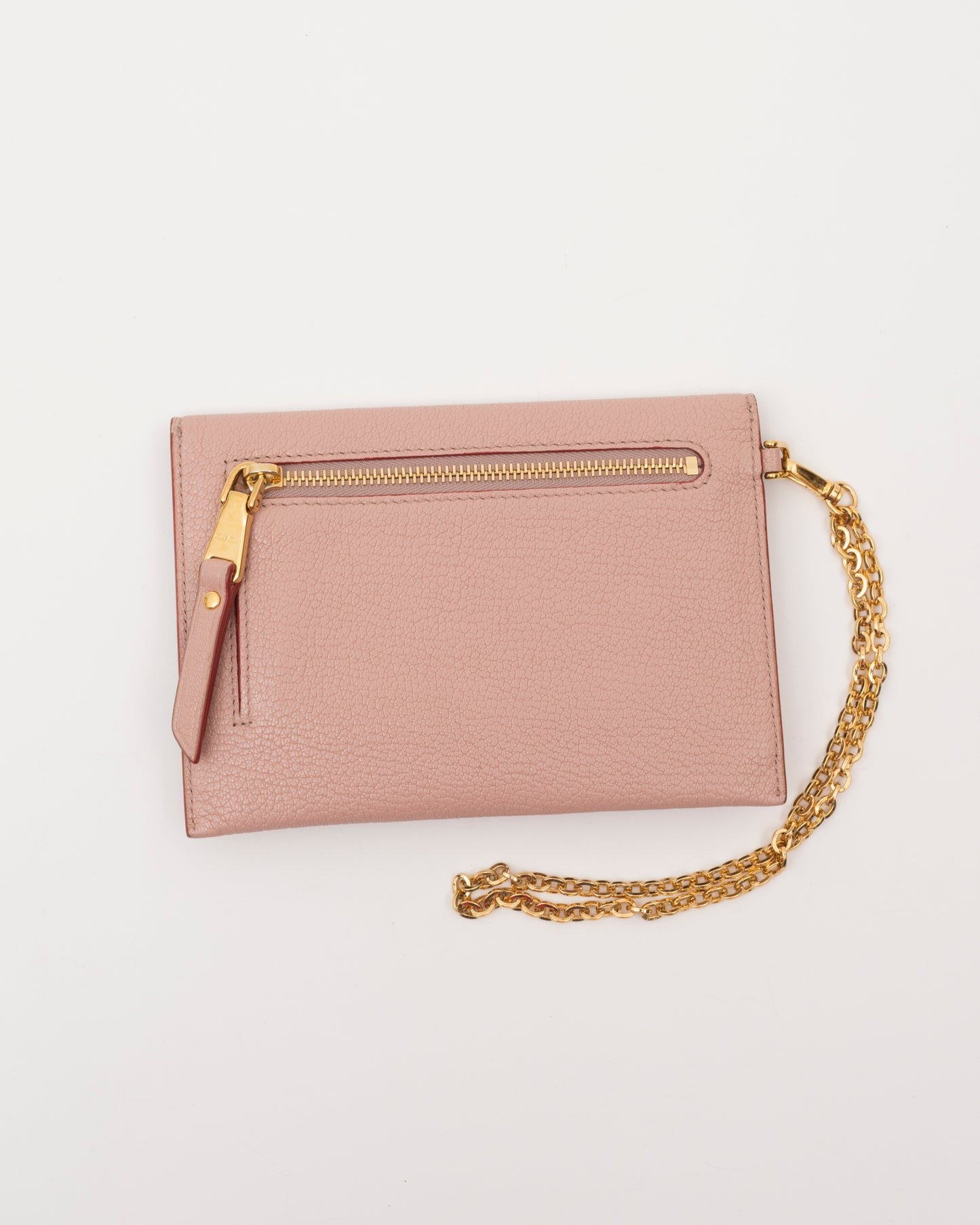 2000s MIU MIU Pink Love Letter Envelope Mini Bag