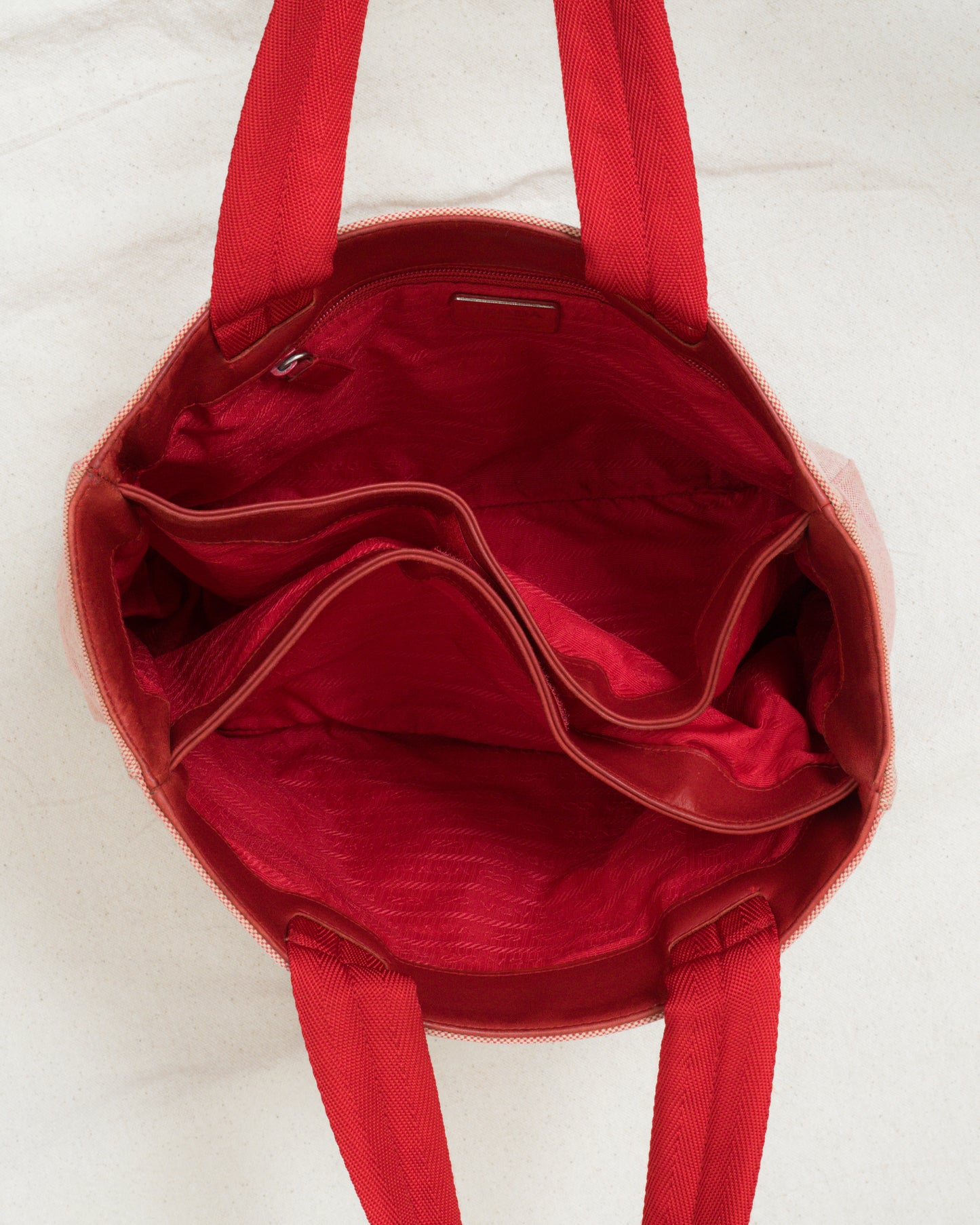 Vintage PRADA SPORT Red Canvas Bag