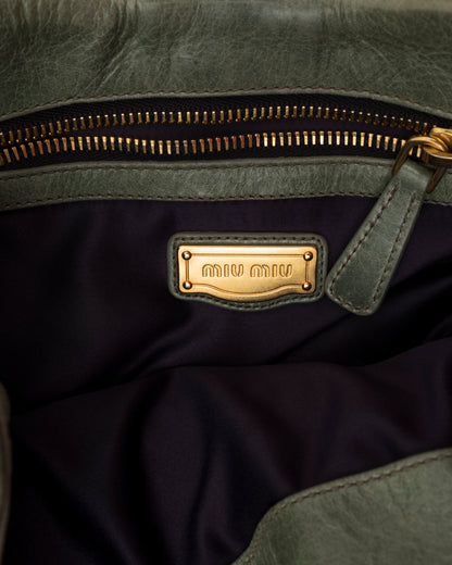 2000s MIU MIU Sage Matelasse Bag