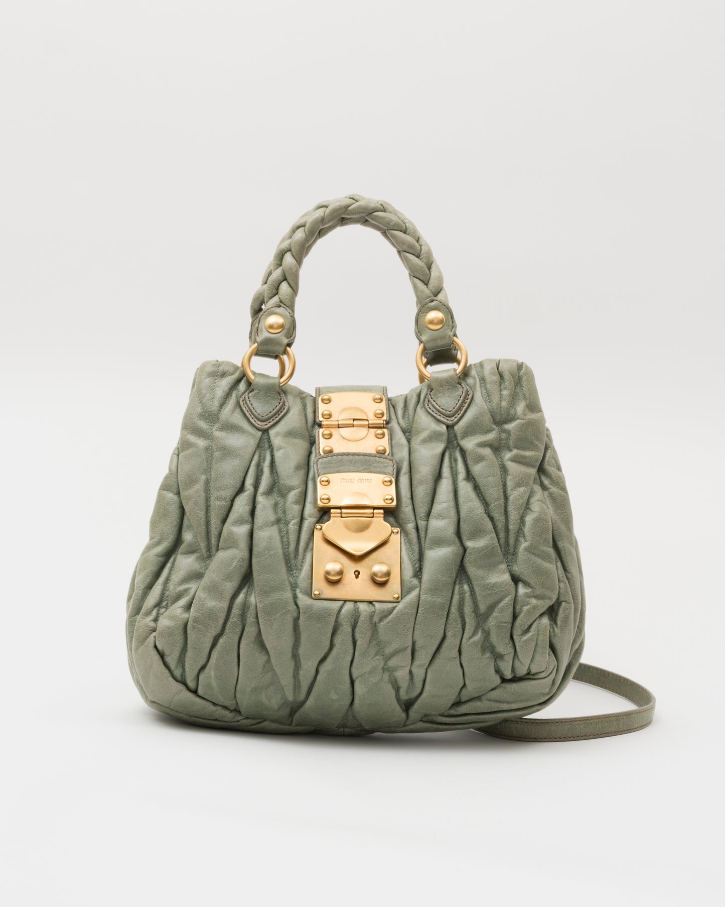2000s MIU MIU Sage Matelasse Bag