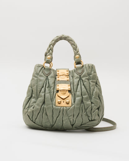 2000s MIU MIU Sage Matelasse Bag