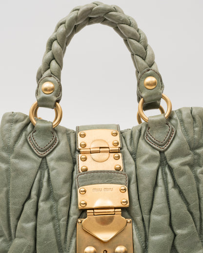 2000s MIU MIU Sage Matelasse Bag