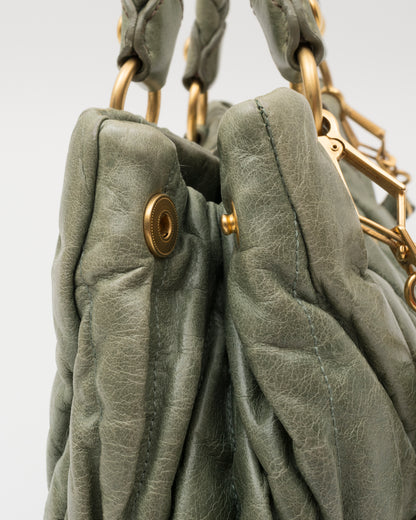 2000s MIU MIU Sage Matelasse Bag