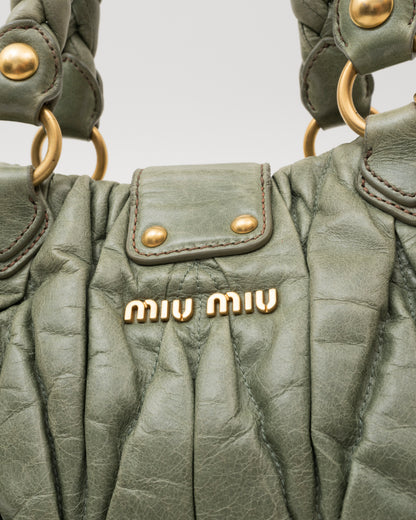 2000s MIU MIU Sage Matelasse Bag