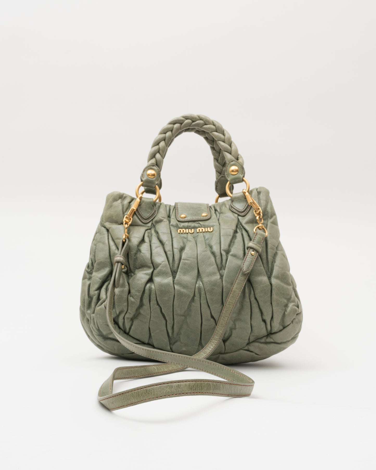 2000s MIU MIU Sage Matelasse Bag