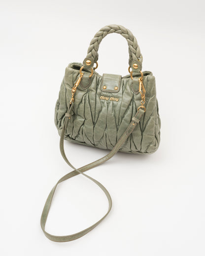 2000s MIU MIU Sage Matelasse Bag