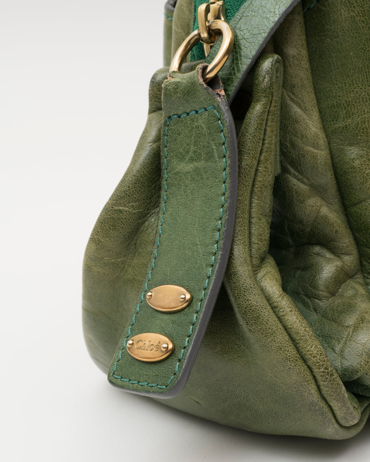 2000s CHLOE Green Heloise Bag