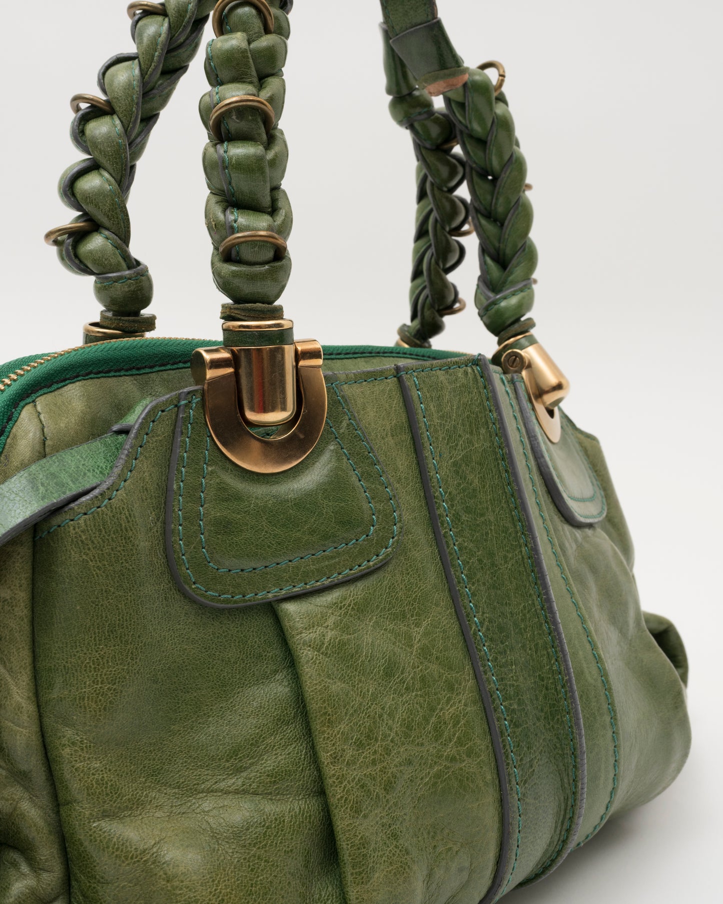 2000s CHLOE Green Heloise Bag