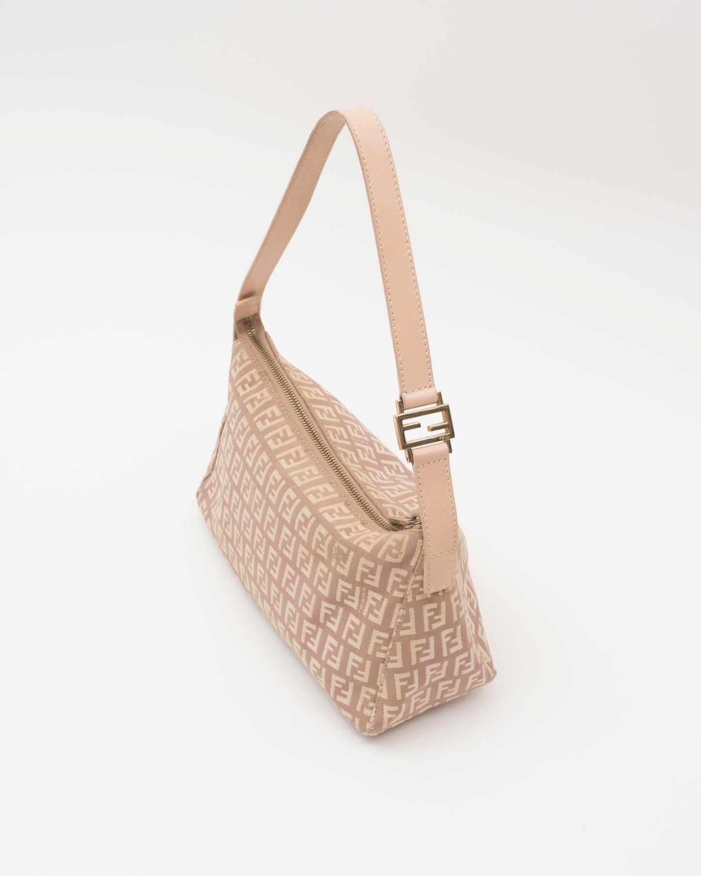 2000s FENDI Pink Zucchino Pochette Baguette