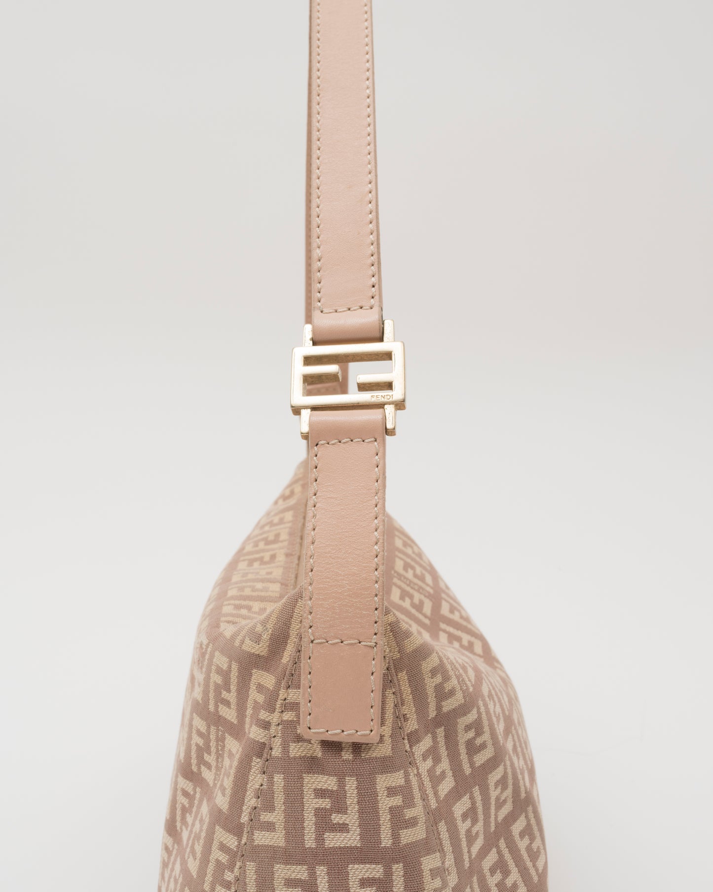 2000s FENDI Pink Zucchino Pochette Baguette