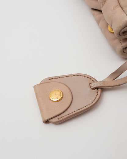 2000s MIU MIU Beige Matelasse Bag
