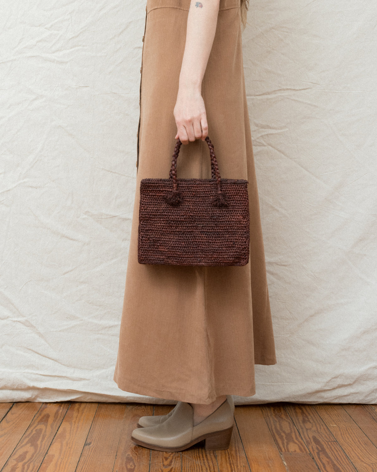 Vintage Maurizio Spataro Woven Backpack bag Vintage MAURIZIO SPATARO Bag – Closed Caption main image 2