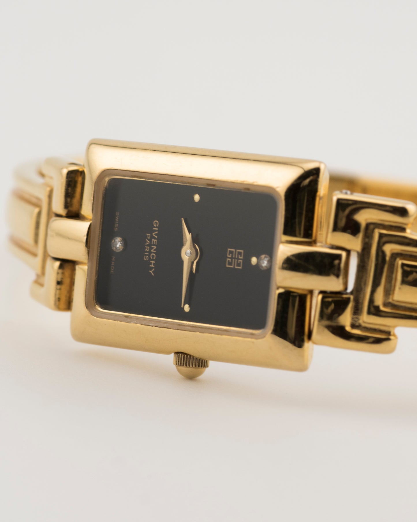 90s GIVENCHY Millesime Gold Bangle Watch
