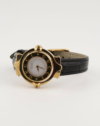 90s GUCCI 6600L Reverso Gold Watch