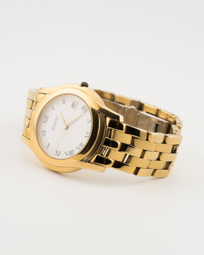 90s GUCCI 5400M Gold Watch