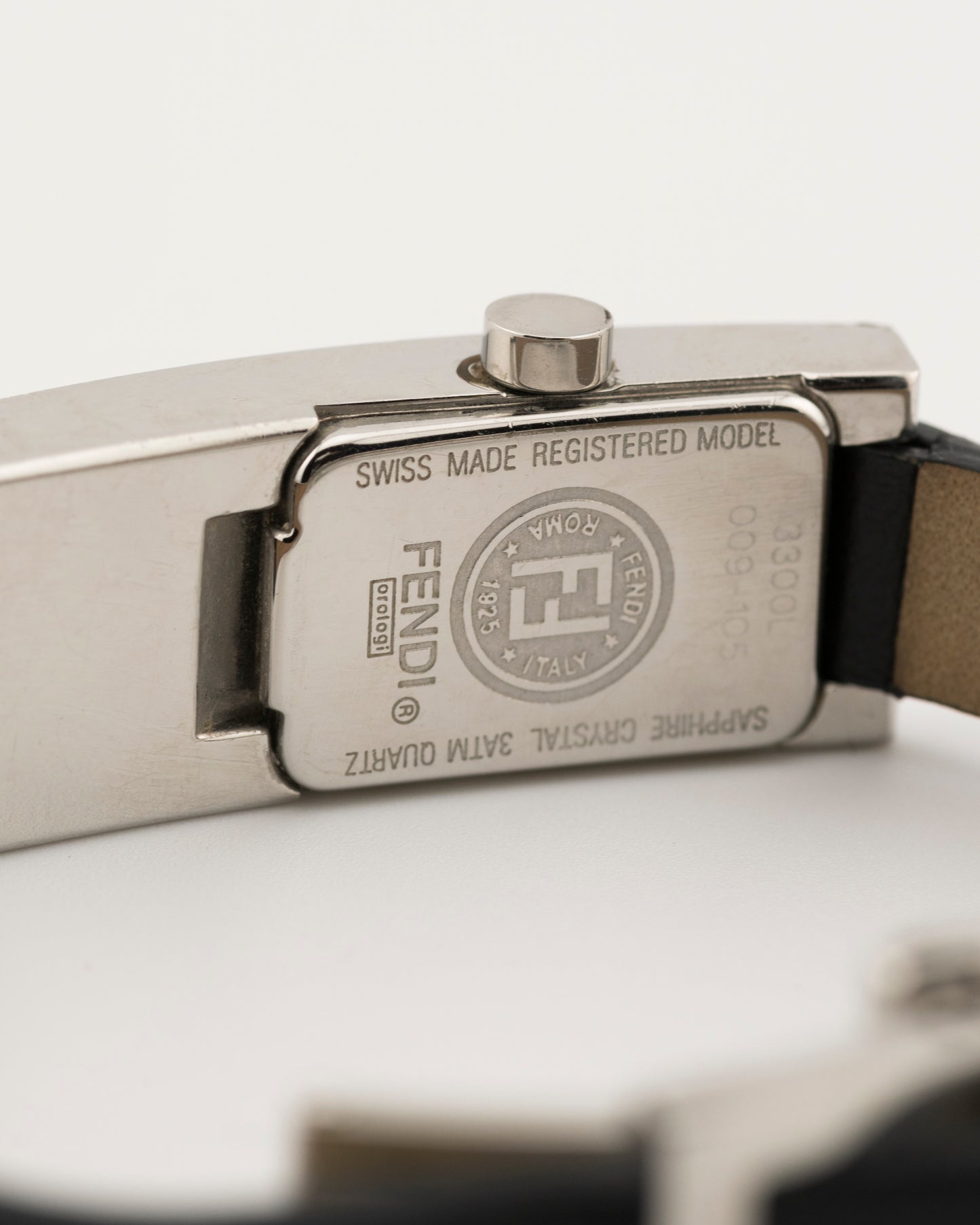 90s FENDI 3300L Silver Watch