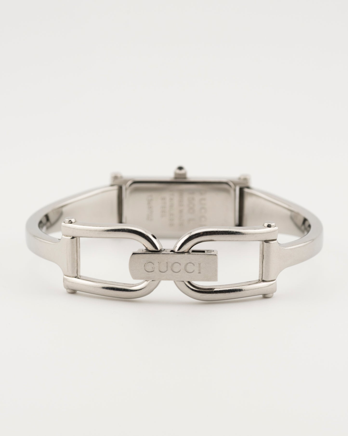 90s GUCCI 1500L Silver Watch w/Grey Dial