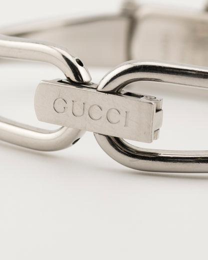 90s GUCCI 1500L Silver Watch w/Grey Dial