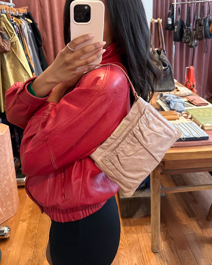2000s MIU MIU Blush Mini Leather Bag