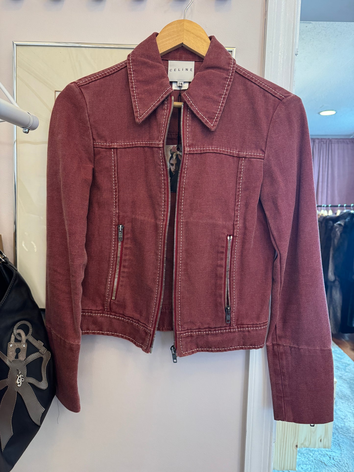 CELINE Mauve Denim Jacket (XS/S)