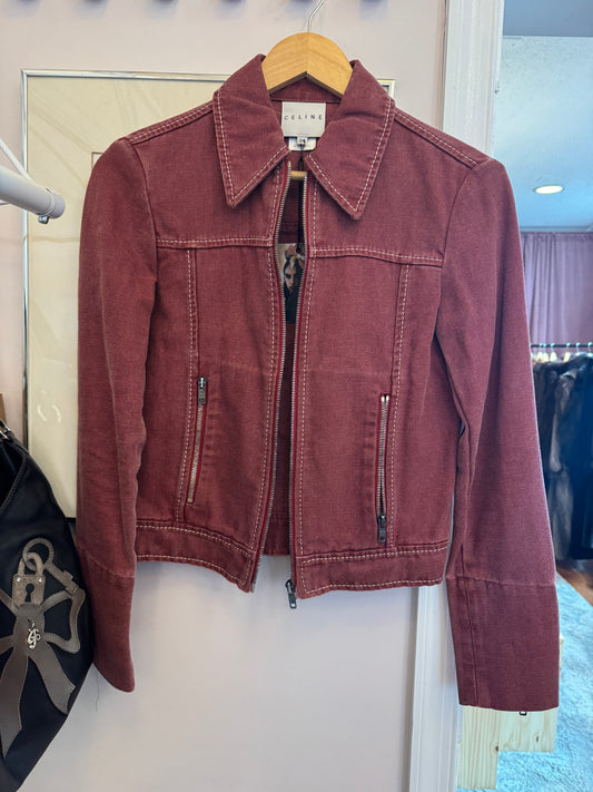 CELINE Mauve Denim Jacket (XS/S)