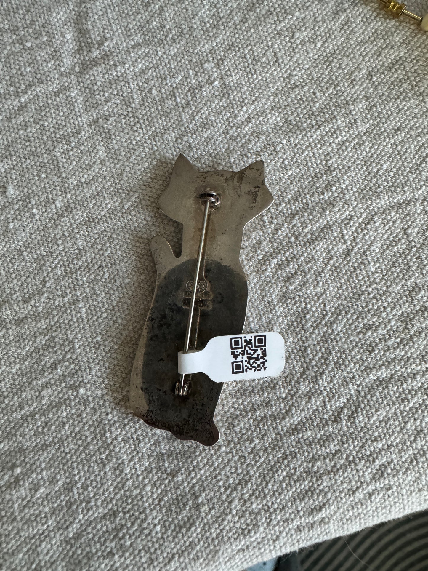 CC VTG SS925 Mexico Large Cat Brooch