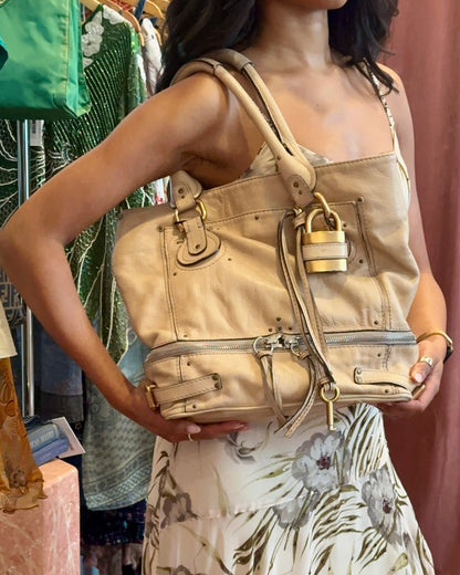 2000s CHLOE Paddington Beige Tote