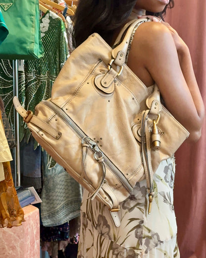 2000s CHLOE Paddington Beige Tote