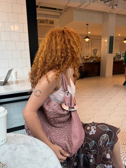 2000s JIMMY CHOO Pink Extra Large Star Studded Hobo Bag