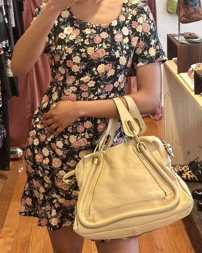 2000s CHLOE Paraty Beige Leather Bag
