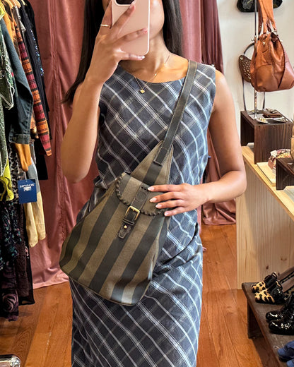 90s FENDI Pequin One Shoulder Backpack