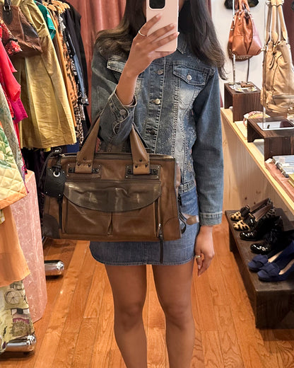 2000s CHLOE Tracy Brown Leather Bag