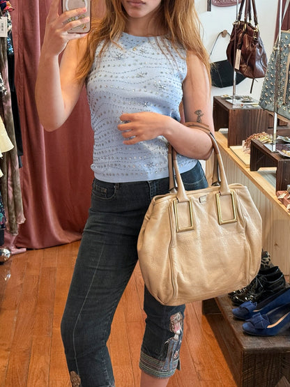 2000s CHLOE Ethel Beige Leather Bag