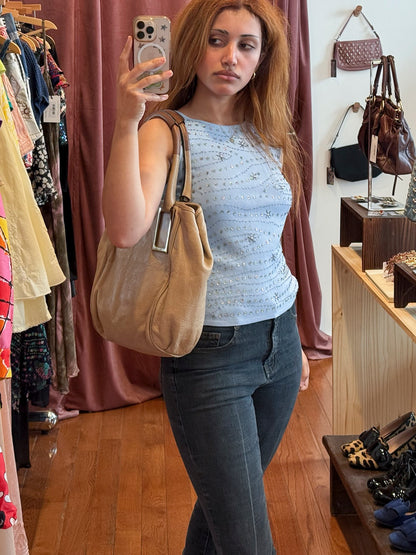2000s CHLOE Ethel Beige Leather Bag