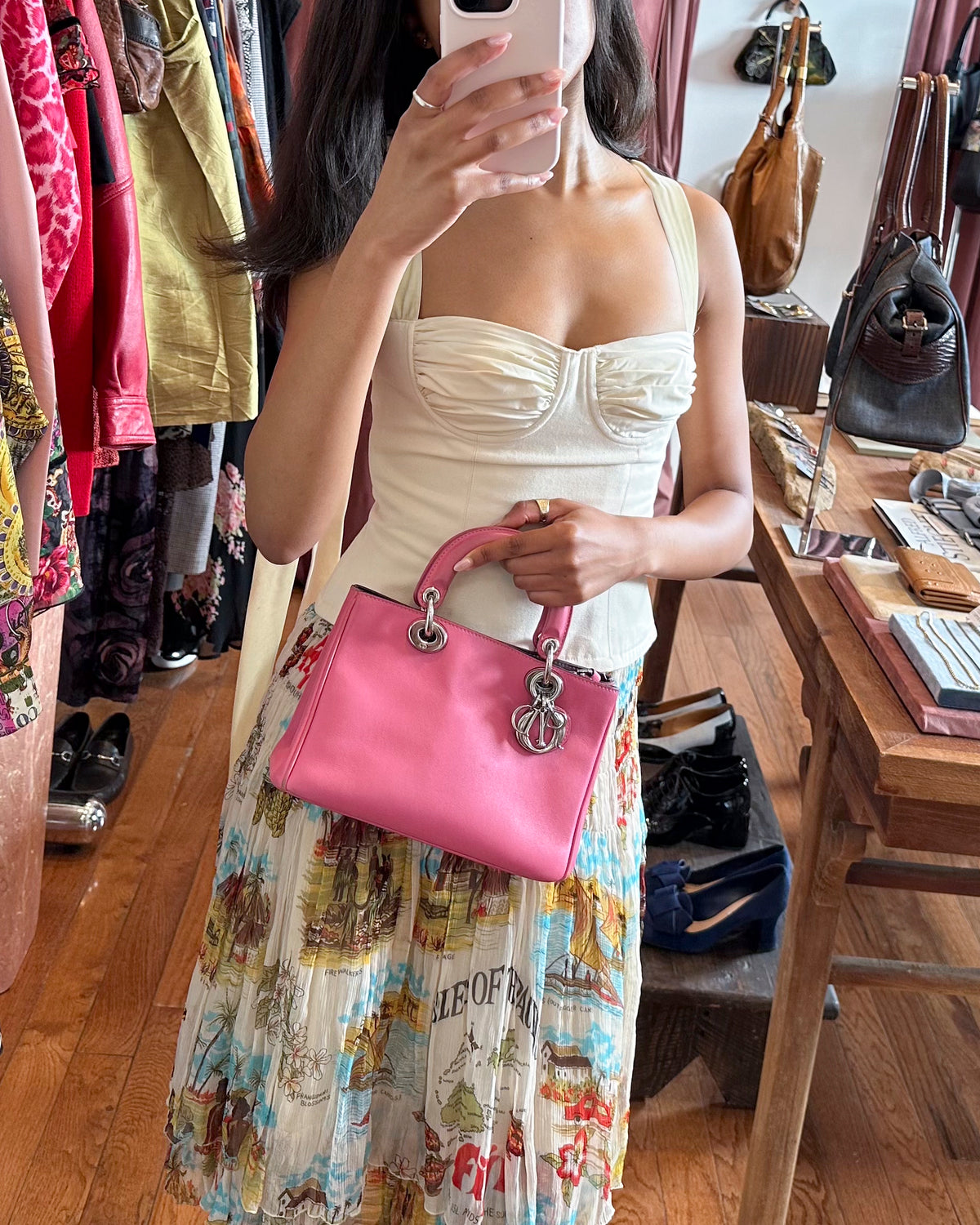 SS2013 CHRISTIAN DIOR Bubble Gum Pink Diorissimo Mini Bag