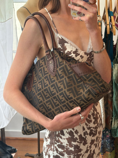 2000s FENDI Zucca Etniko Du Jour Bag