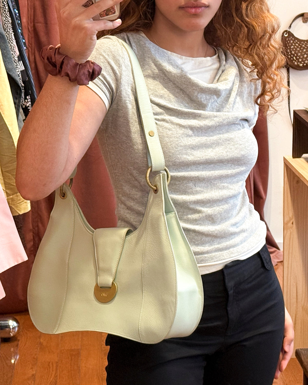 2000s CHLOE Seafoam Flap Shoulder Bag