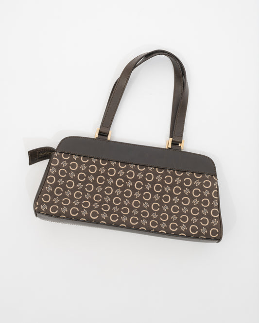 VTG CELINE Macadam Canvas Baguette Bag