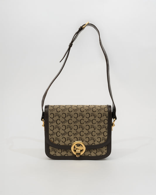 VTG CELINE Macadam Horse Carriage Bag